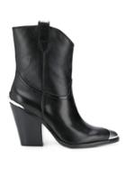Ash Elvis Block Heeled Boots - Black