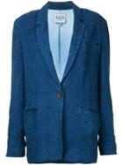 Sea - Classic Denim Blazer - Women - Linen/flax - M, Blue, Linen/flax