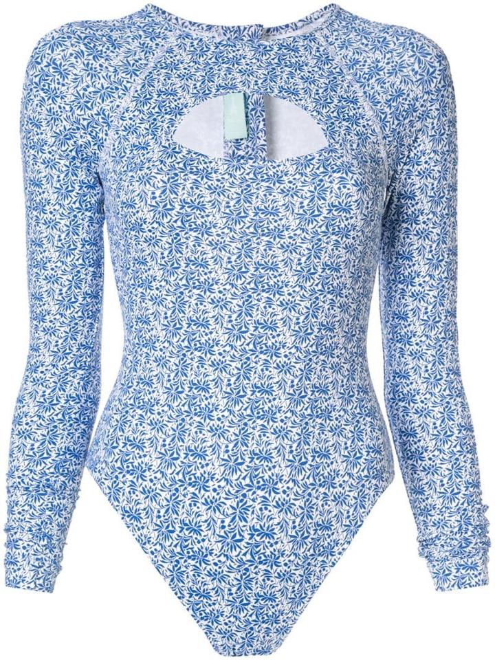The Upside Long Sleeved One Piece - White