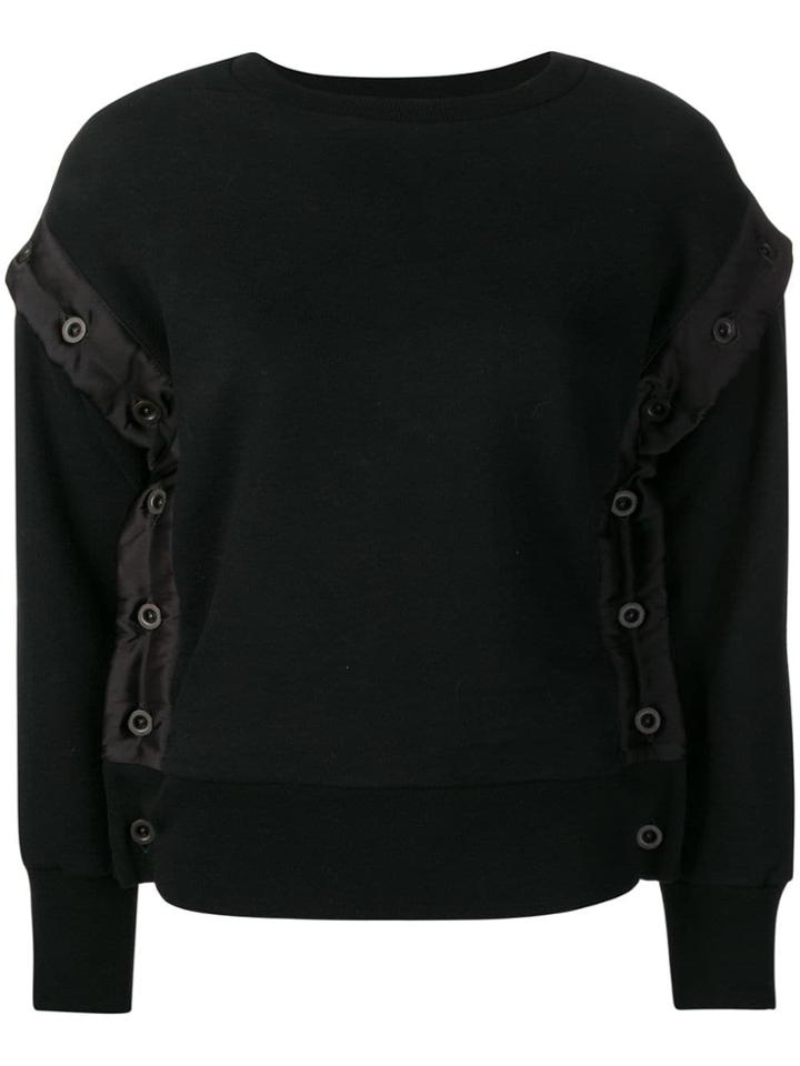 Unravel Project Removable Sleeve Sweatshirt - Black