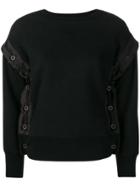 Unravel Project Removable Sleeve Sweatshirt - Black