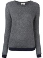 Moncler Knitted Sweater, Women's, Size: Xs, Grey, Polyamide/mohair/wool