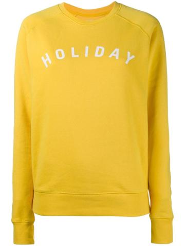 Holiday Holiday Print Sweatshirt - Yellow & Orange