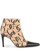 Chanel Pre-owned Cc Short Booties - Neutrals
