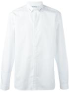 Neil Barrett Printed Collar Shirt, Men's, Size: 41, White, Cotton