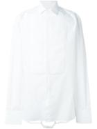 Dsquared2 Bib Strap Dress Shirt, Men's, Size: 48, White, Cotton/spandex/elastane