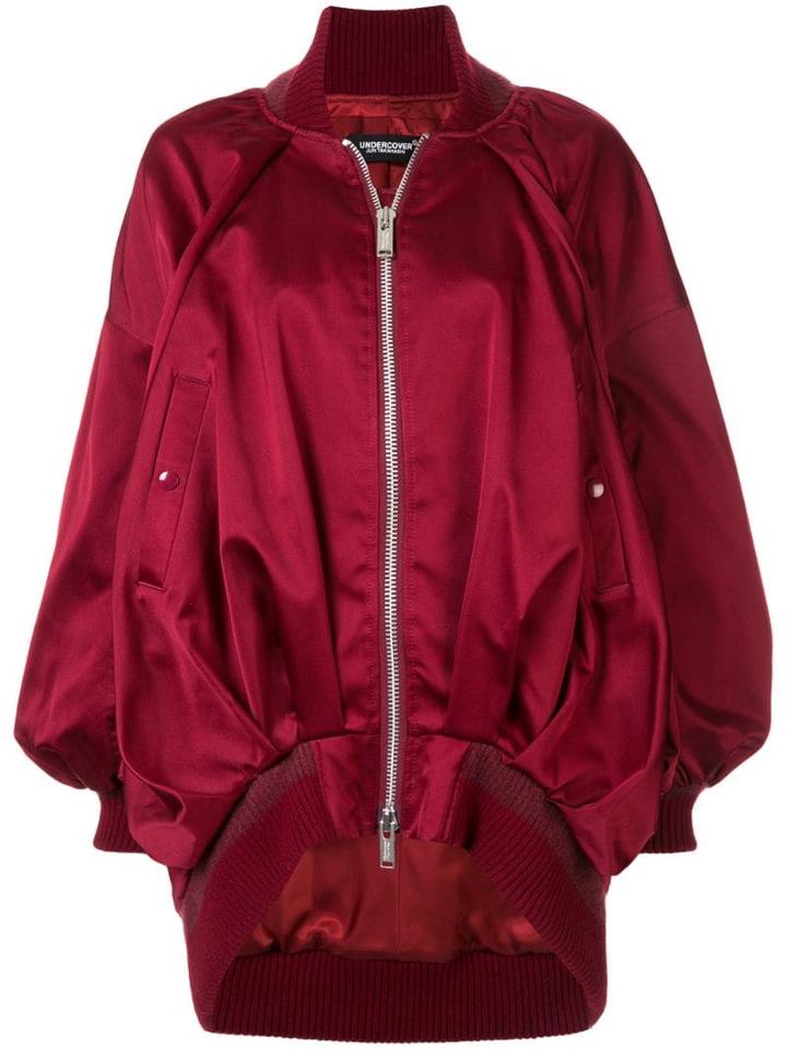 Undercover Oversized Bomber Jacket - Red