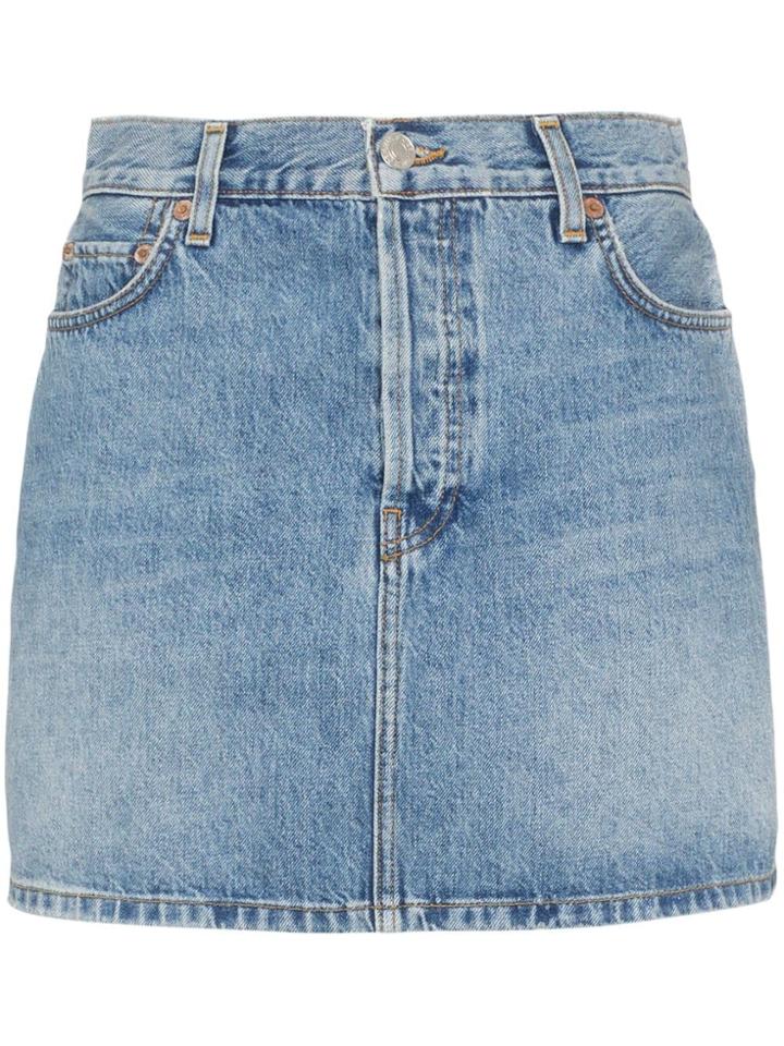Re/done Denim Mini Skirt - Blue