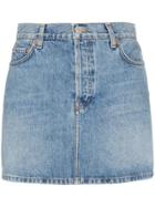 Re/done Denim Mini Skirt - Blue