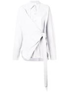 Christian Wijnants Asymmetric Wrap Shirt - White