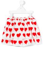 Caroline Bosmans Heart Print Skirt, Girl's, Size: 8 Yrs, White