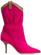 Malone Souliers Daisy Ankle Boots - Pink & Purple