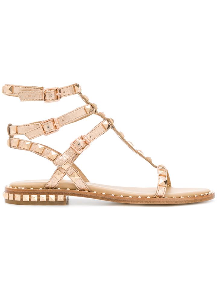 Ash Studded Poison Sandals - Metallic