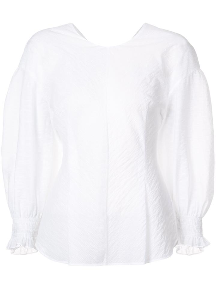 Kuho Puff Sleeve Blouse - White
