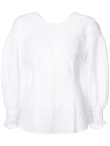 Kuho Puff Sleeve Blouse - White