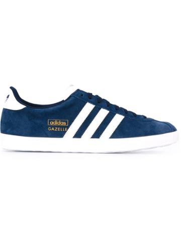 Adidas Originals Gazelle Sneakers, Men's, Size: 7.5, Blue, Leather/suede/nylon/rubber