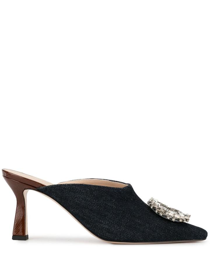 Wandler Lotte Mules Denim Mix - Blue