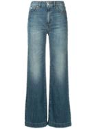 Alexa Chung Loose Flared Jeans - Blue