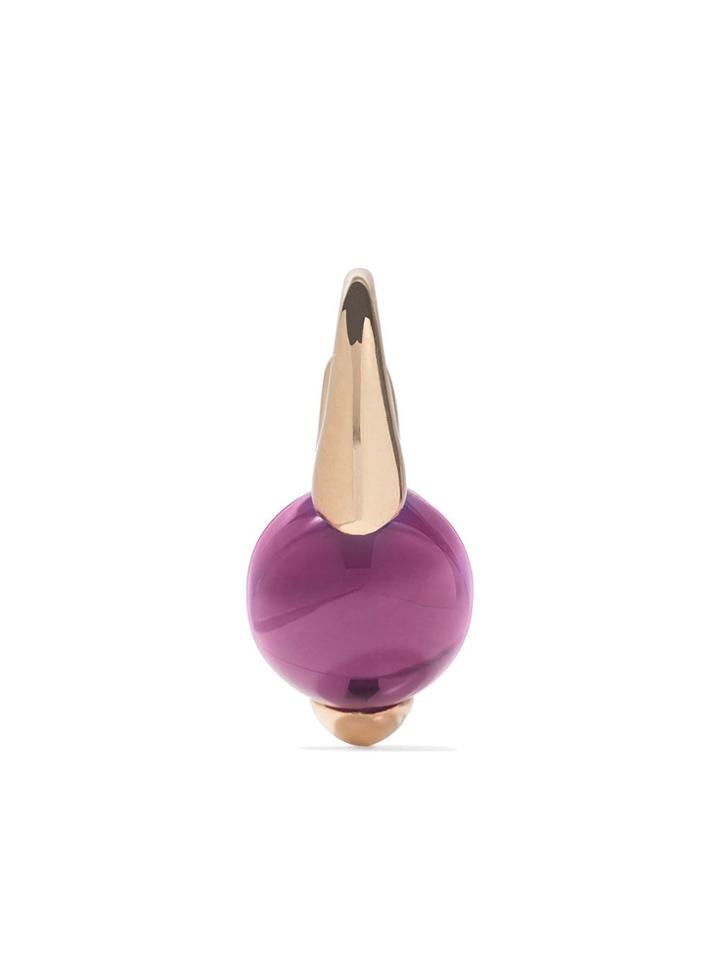 Pomellato 18kt Rose Gold M'ama Non M'ama Amethyst Earring -