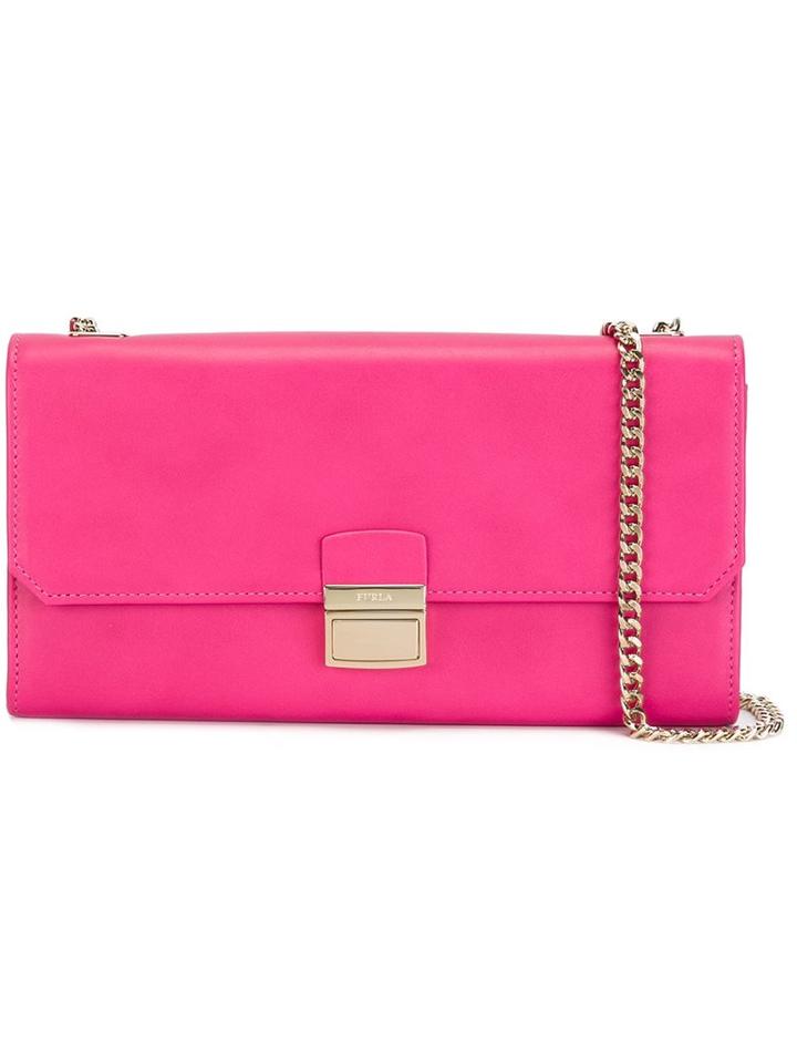 Furla 'sinfonia' Pochette Bag, Women's, Pink/purple, Leather