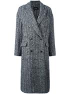 Isabel Marant Oversize Button-up Coat, Women's, Size: 36, Grey, Cotton/alpaca