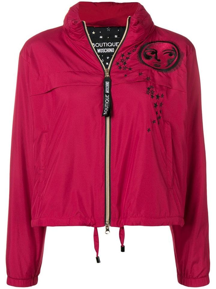 Boutique Moschino Zip-up Moon Jacket - Red