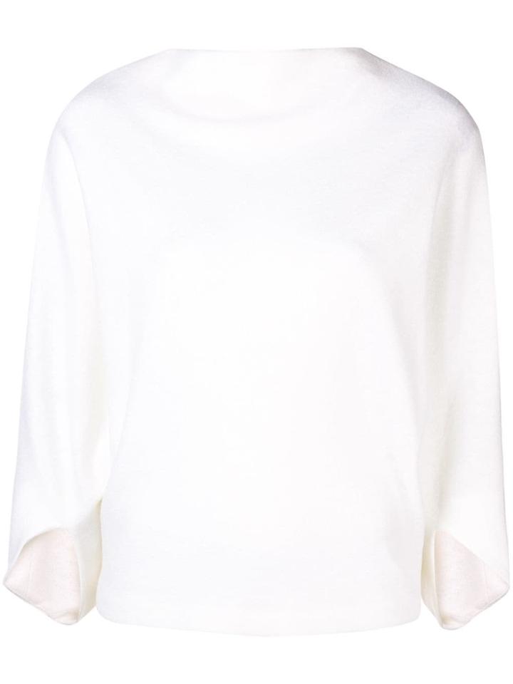 Hussein Chalayan Stand-up Neck Jumper - White