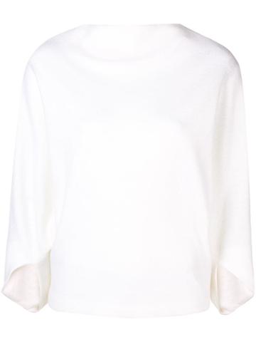 Hussein Chalayan Stand-up Neck Jumper - White