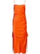 Zimmermann Ruched Slip Dress - Yellow & Orange