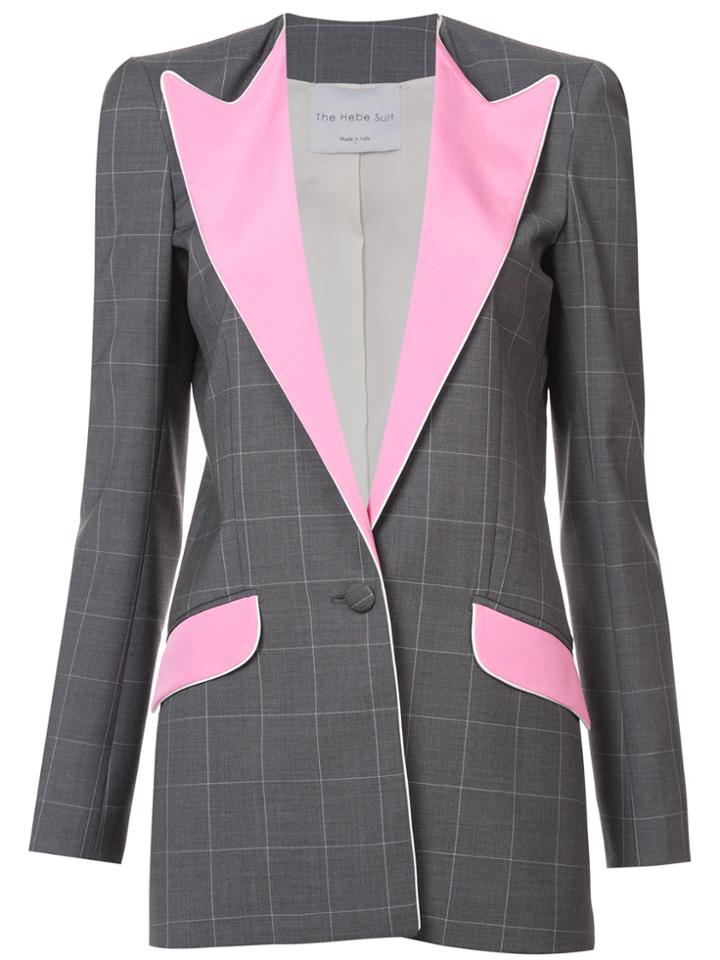 Hebe Studio Boyfriend Blazer - Grey