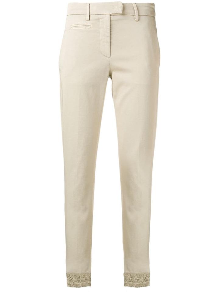 Dondup Crochet Cuff Cropped Trousers - Brown