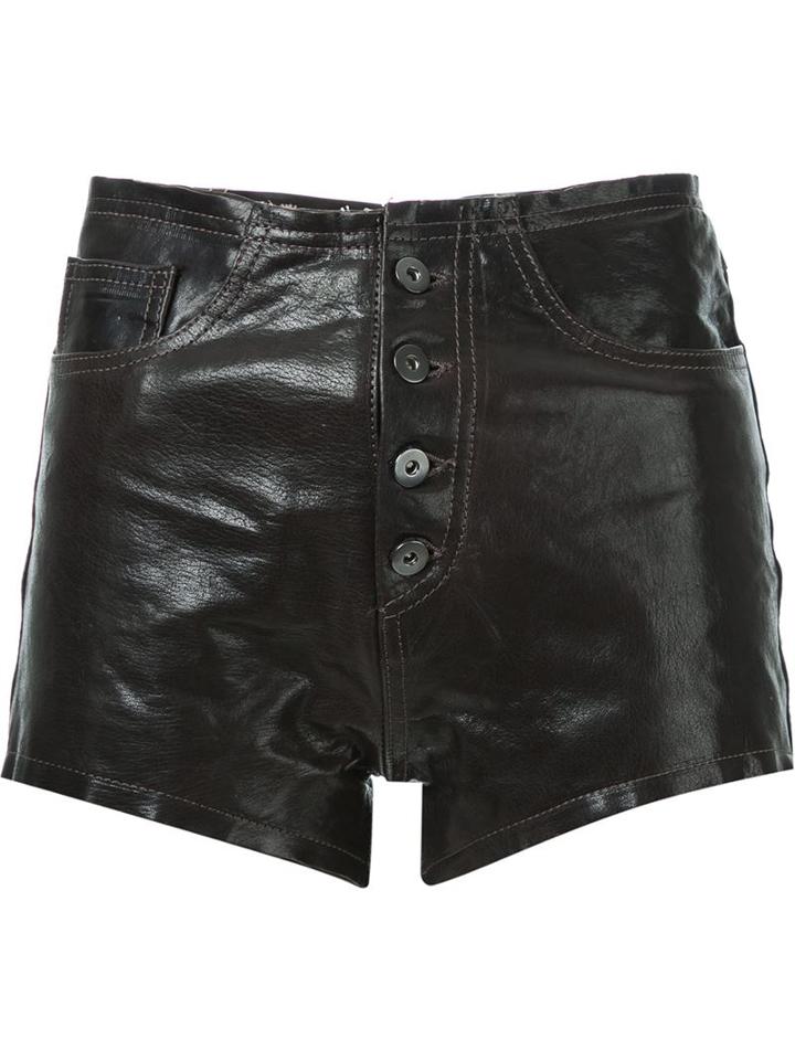Marques Almeida Leather Shorts