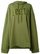Puma - Fenty X Puma Front Lace Hoodie - Women - Cotton/polyester/spandex/elastane - Xs, Green, Cotton/polyester/spandex/elastane