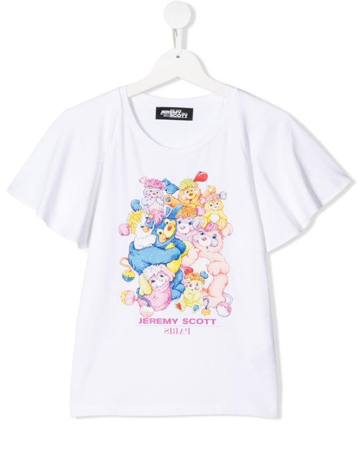 Jeremy Scott Junior Teen Printed T-shirt - White