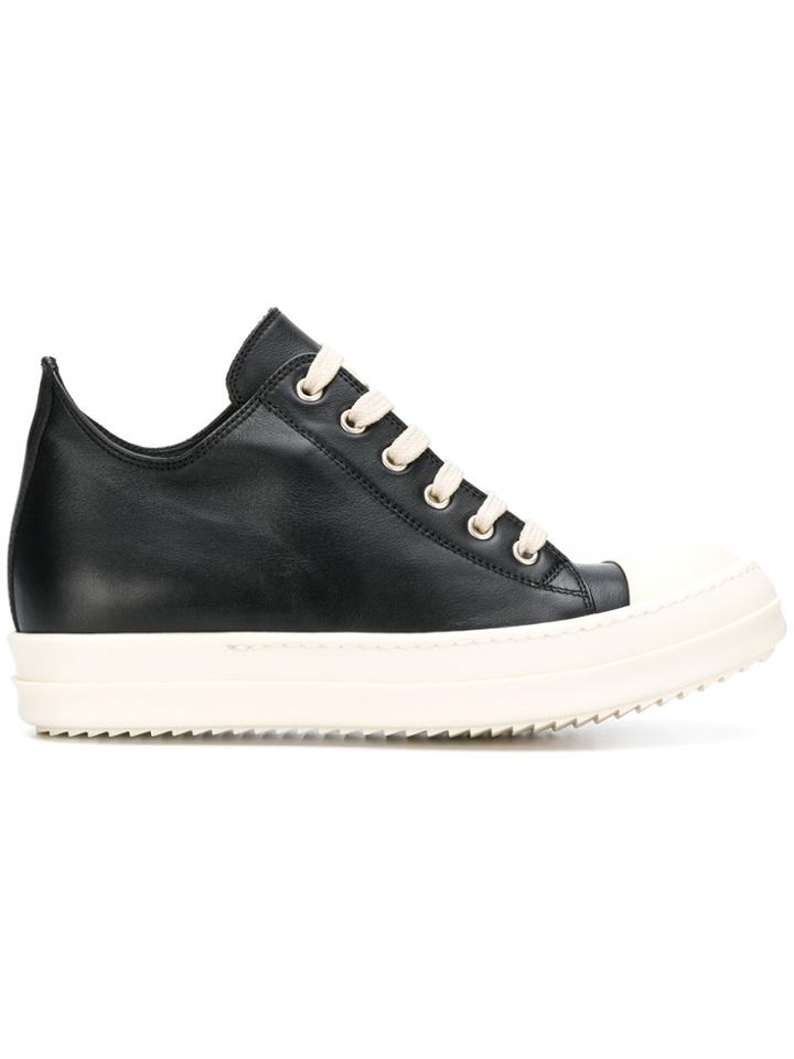 Rick Owens Traditional Lace-up Sneakers - Black