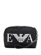 Emporio Armani Logo Wash Bag - Black