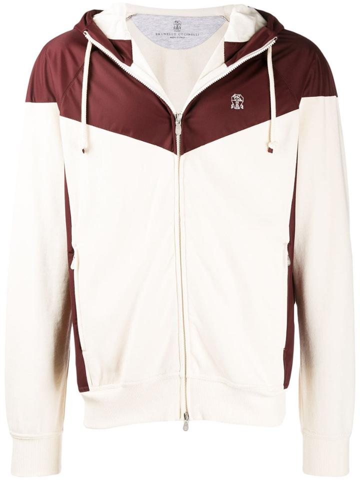 Brunello Cucinelli Hooded Bomber Jacket - Neutrals