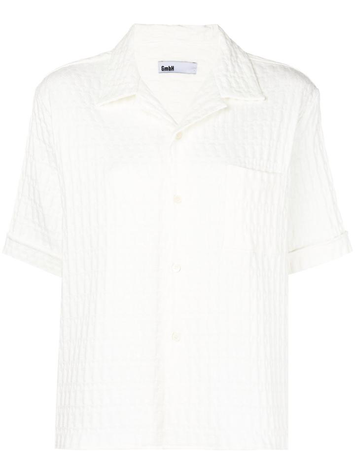 Gmbh Textured Shortsleeved Shirt - White