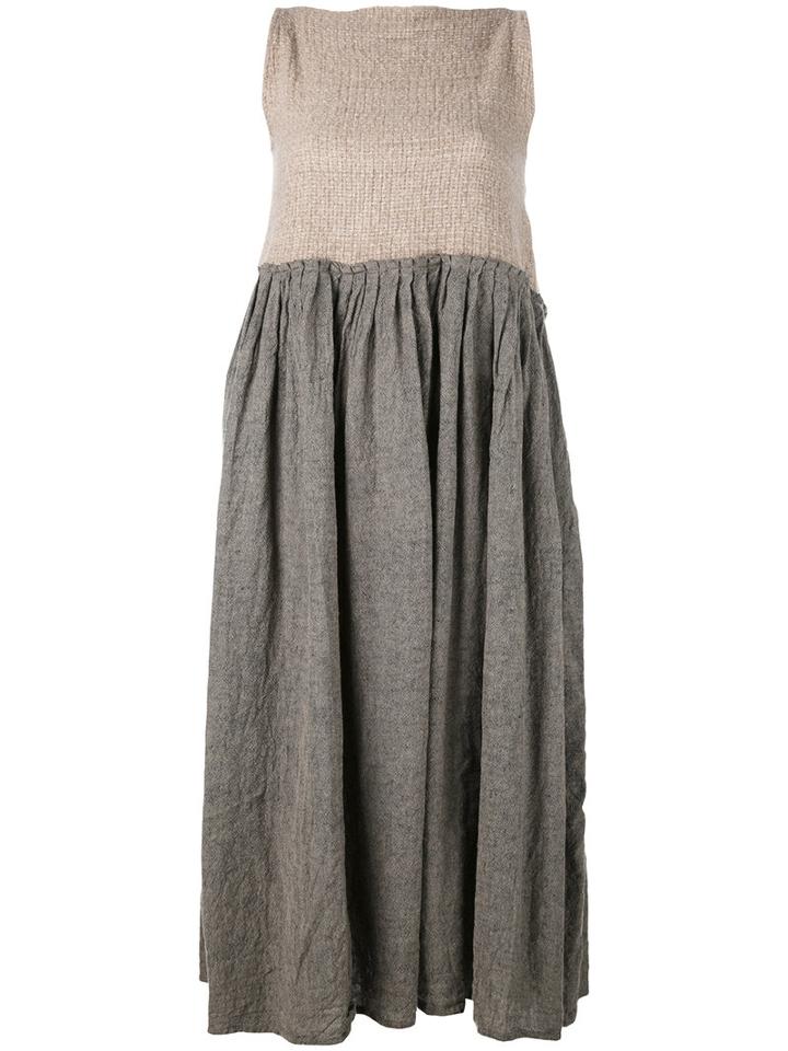 Daniela Gregis - Midi Flared Dress - Women - Wool - One Size, Nude/neutrals, Wool
