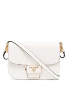 Prada Pattina Cross-body Bag - White