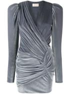 Alexandre Vauthier Wrap Front Dress - Grey
