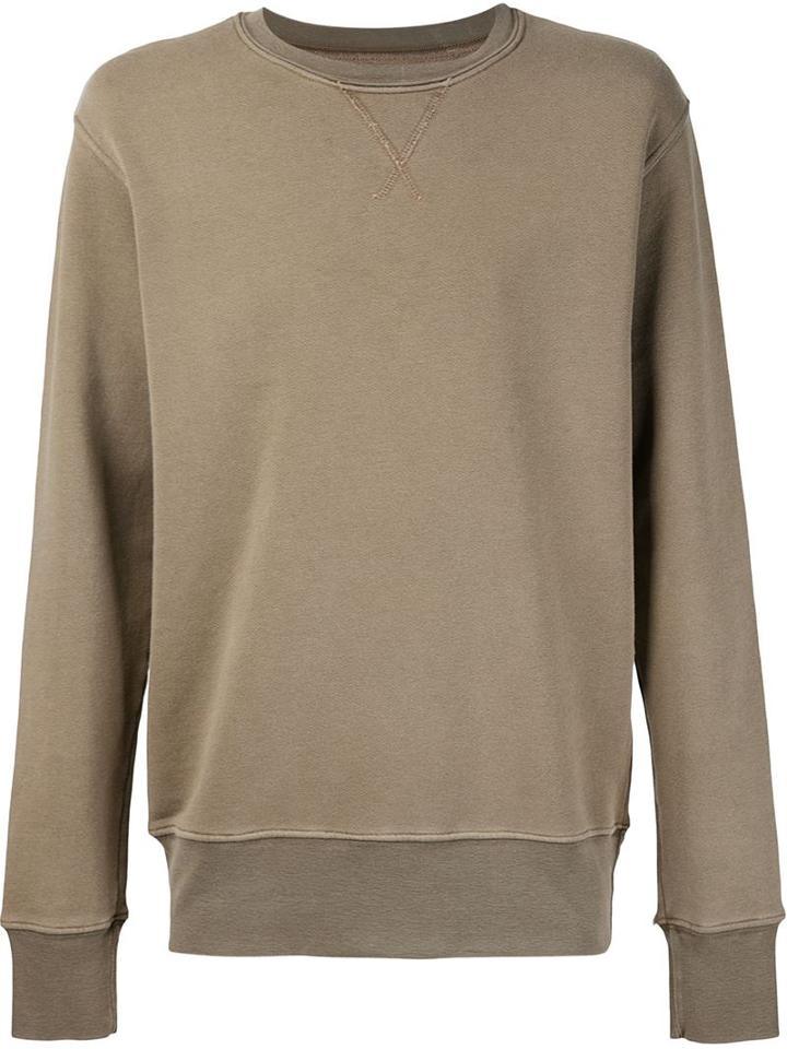 321 Crew Neck Sweatshirt, Men's, Size: Small, Brown, Cotton