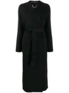 Federica Tosi Wrap-style Midi Coat - Black
