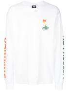 Stussy Logo Print Sweatshirt - White