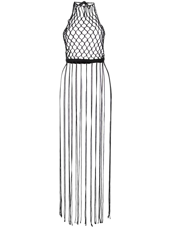Jil Sander Macramé Top - Black