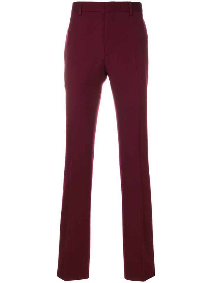 Calvin Klein 205w39nyc Stripe Detail Pleated Trousers - Pink & Purple