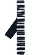 Church's Striped Skinny Scarf - Blue