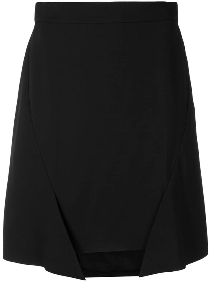 Alexander Mcqueen Asymmetric Panel Skirt - Black