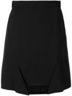 Alexander Mcqueen Asymmetric Panel Skirt - Black
