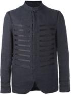 John Varvatos Stripe Patch Applique Hook Jacket